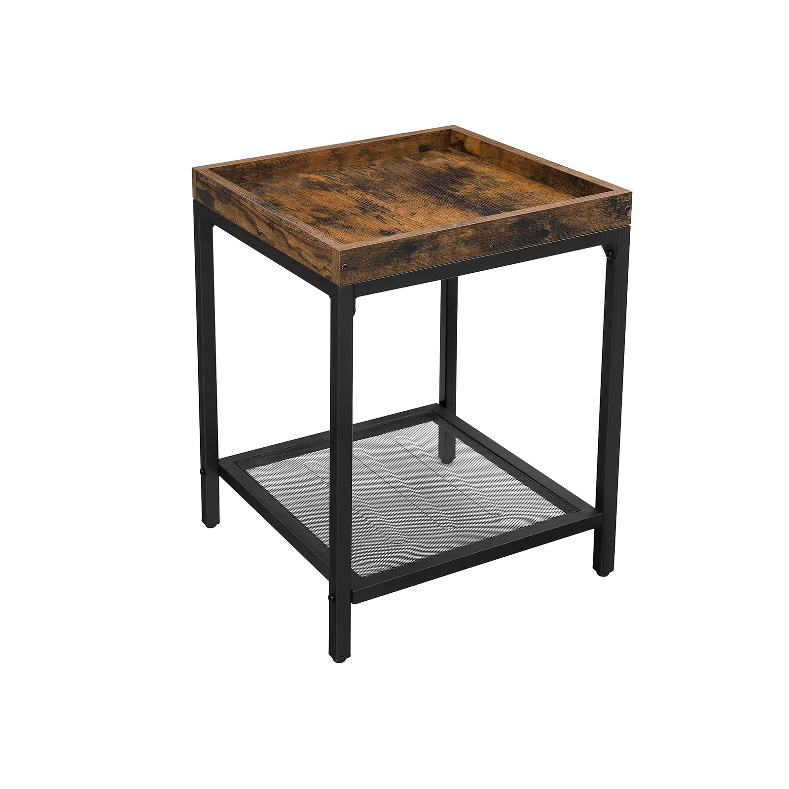 Table d'appoint rebords industriel