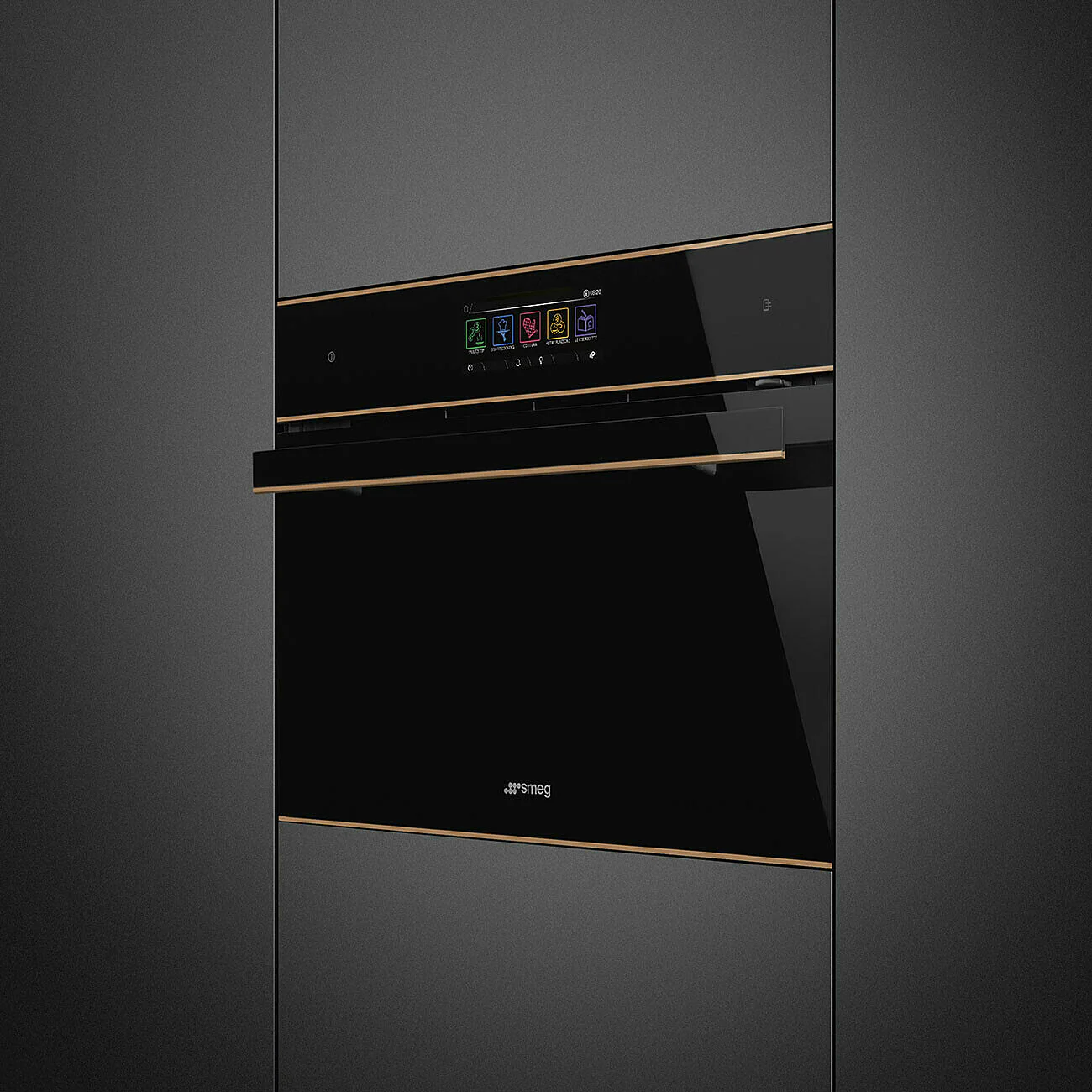 45cm Dolce Stil Novo Omnichef Wi-Fi Oven Copper Trim