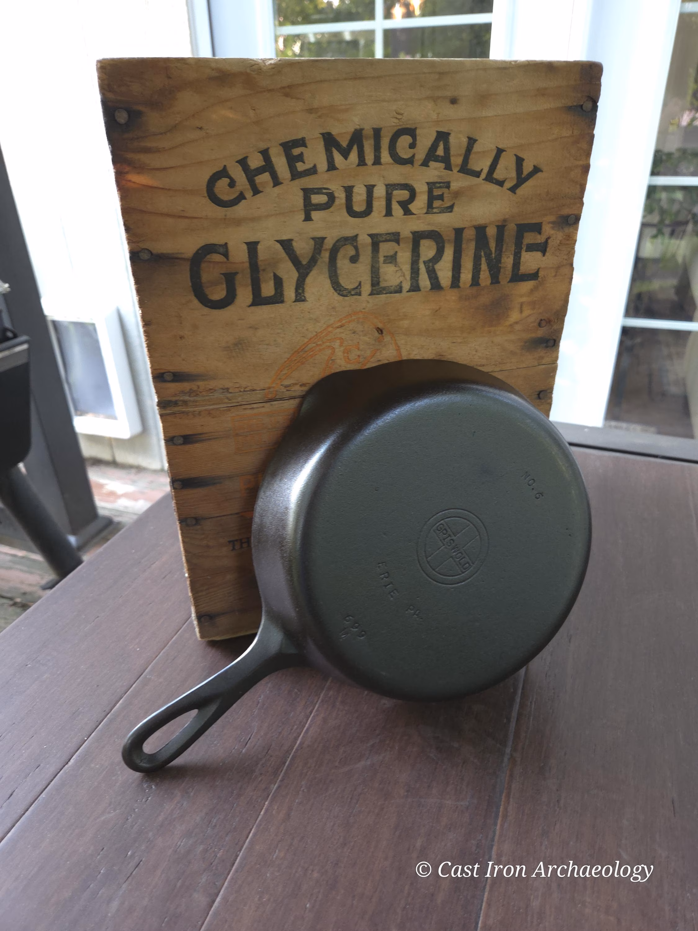 Griswold #6 Cast Iron Skillet With Small Block Logo Restored