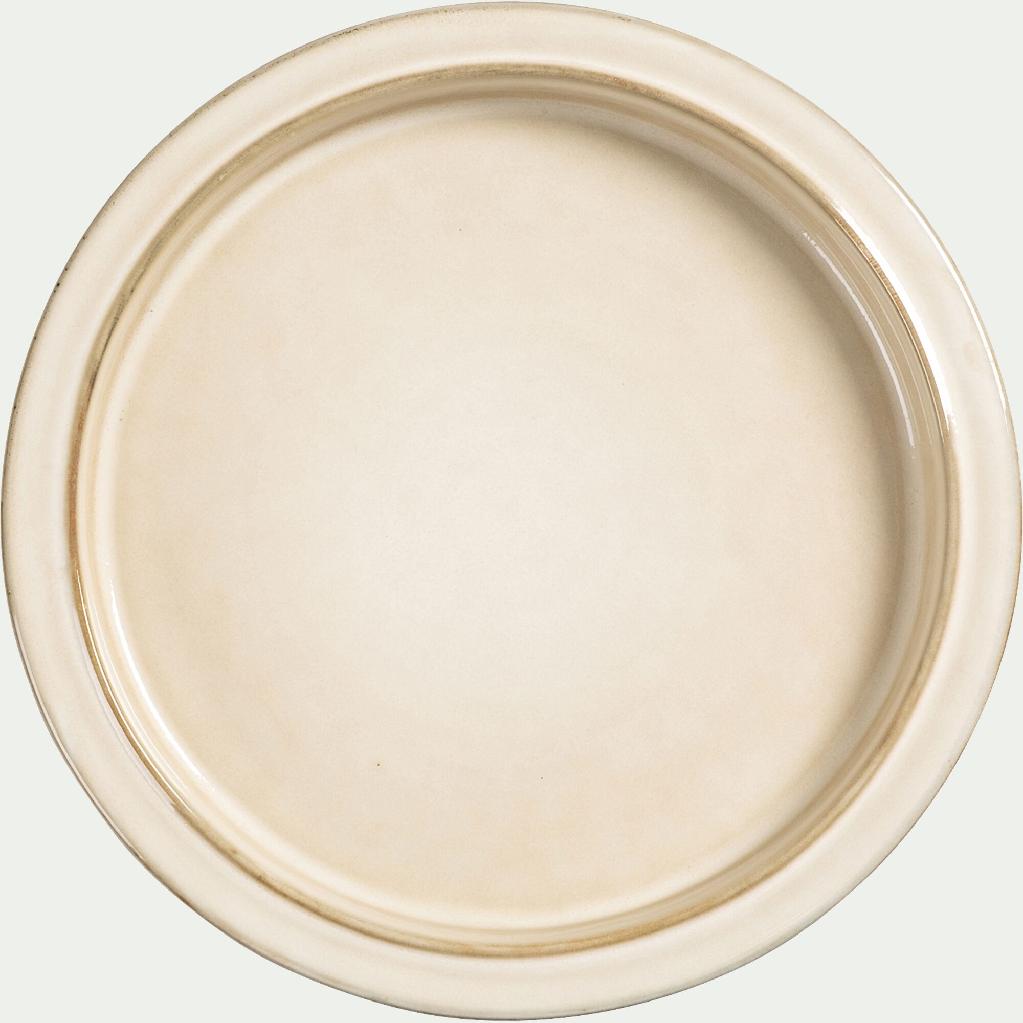 HALO - Assiette à dessert en grès D21cm - blanc ventoux