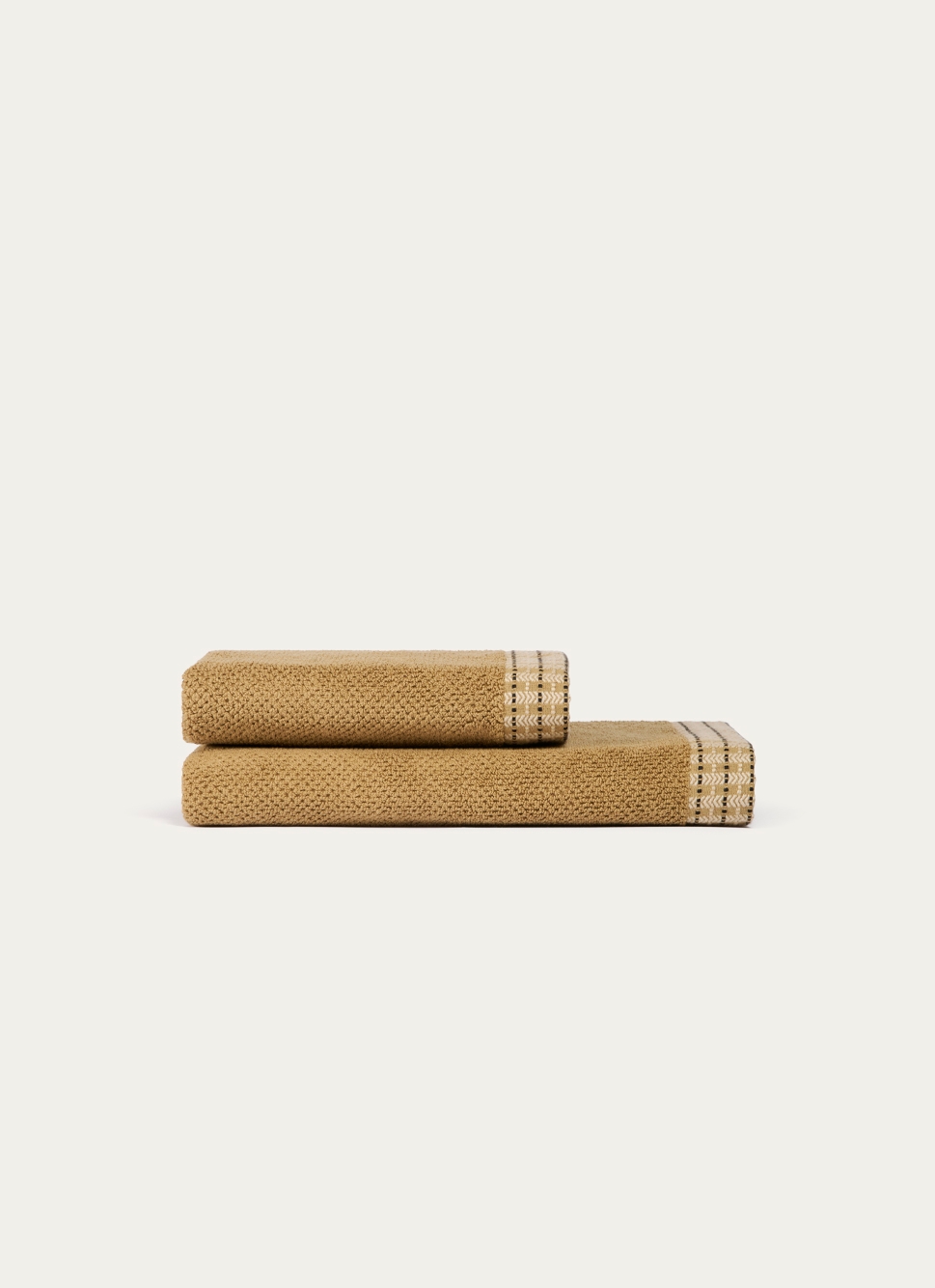 DRAP DE DOUCHE UNI AVEC LITEAU FANTAISIE VERT OLIVE