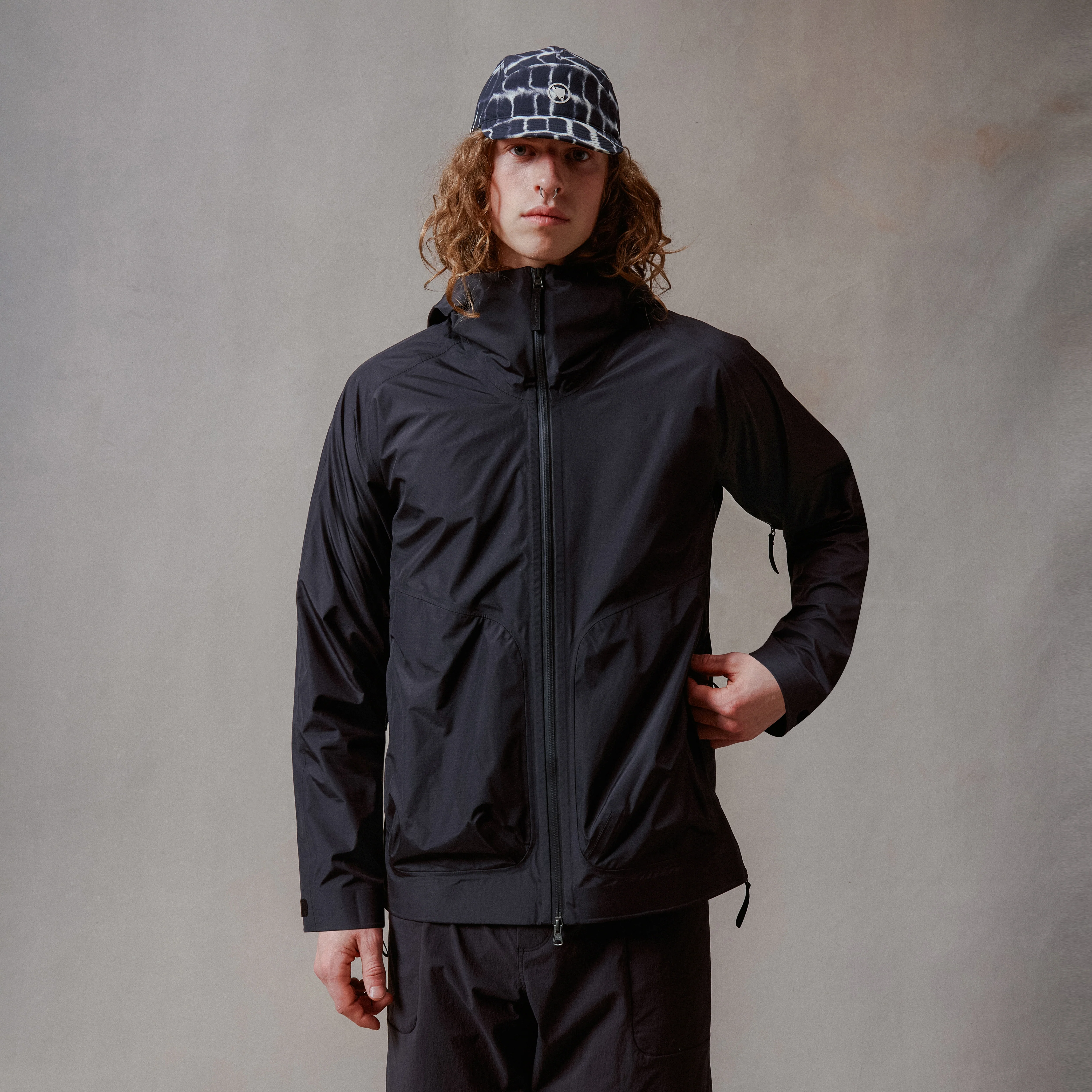 Unisex Corner Waterproof Jacket - Black