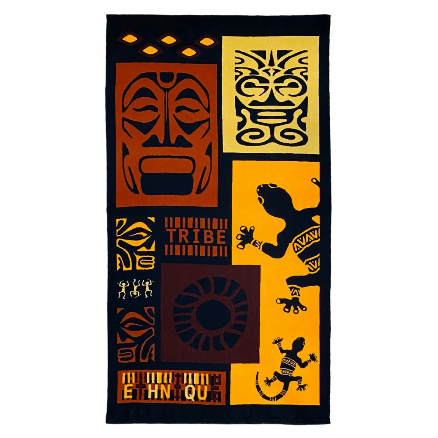 PLAGE MICROFIBRE - Serviette de plage microfibre Cozumel 90x170 marron