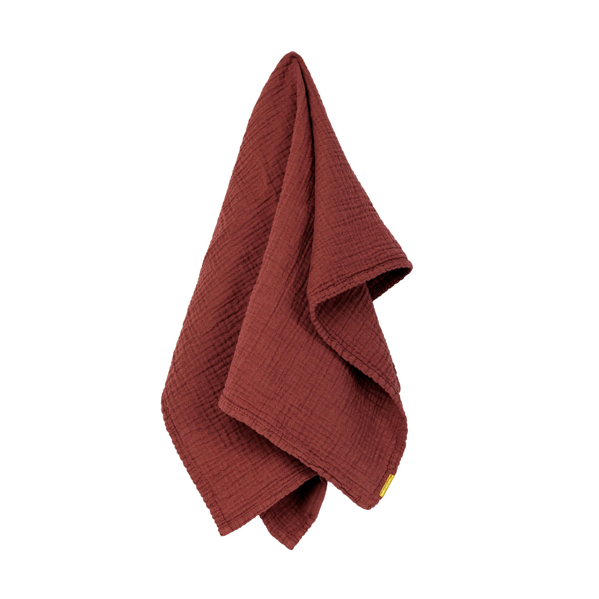 - Torchon en double gaze de coton rouille