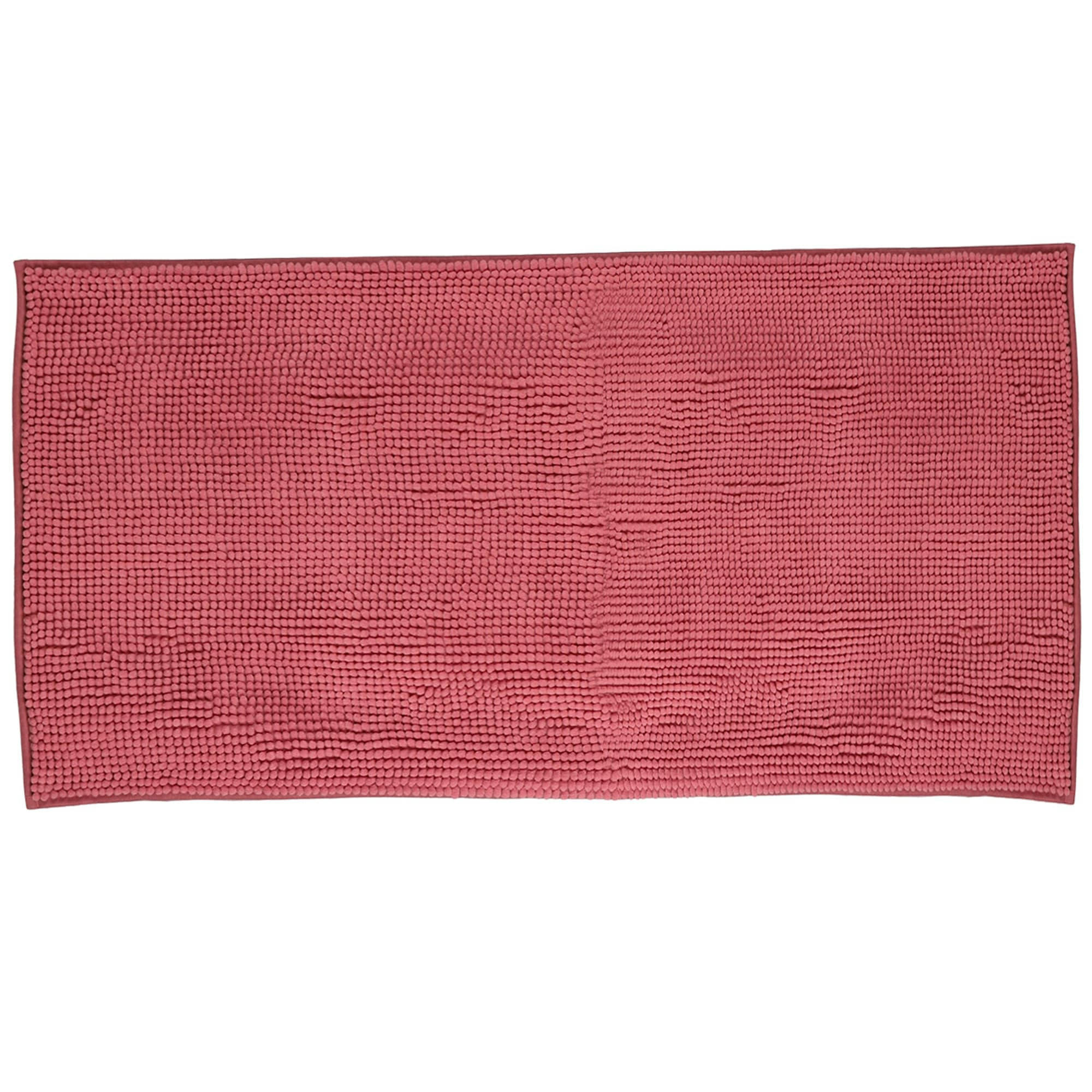 - Tapis de bain chenille rose 50x80cm