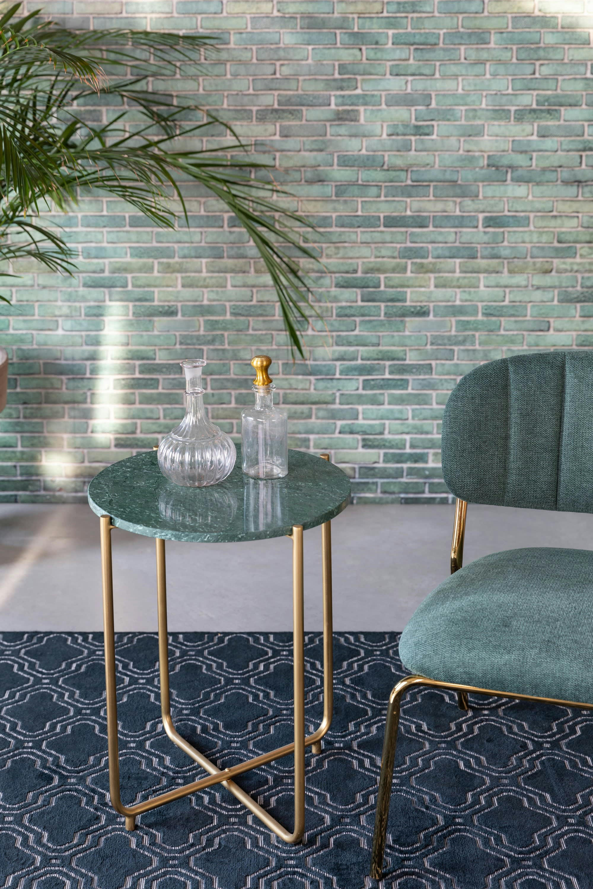 TIMPA - Table d'appoint en marbre vert