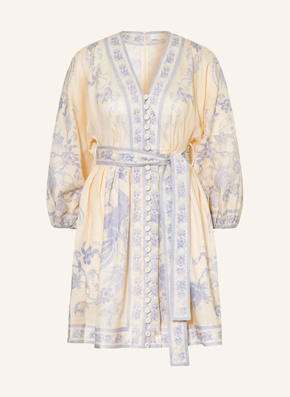 ZIMMERMANN Leinenkleid INDRA PLUNGE