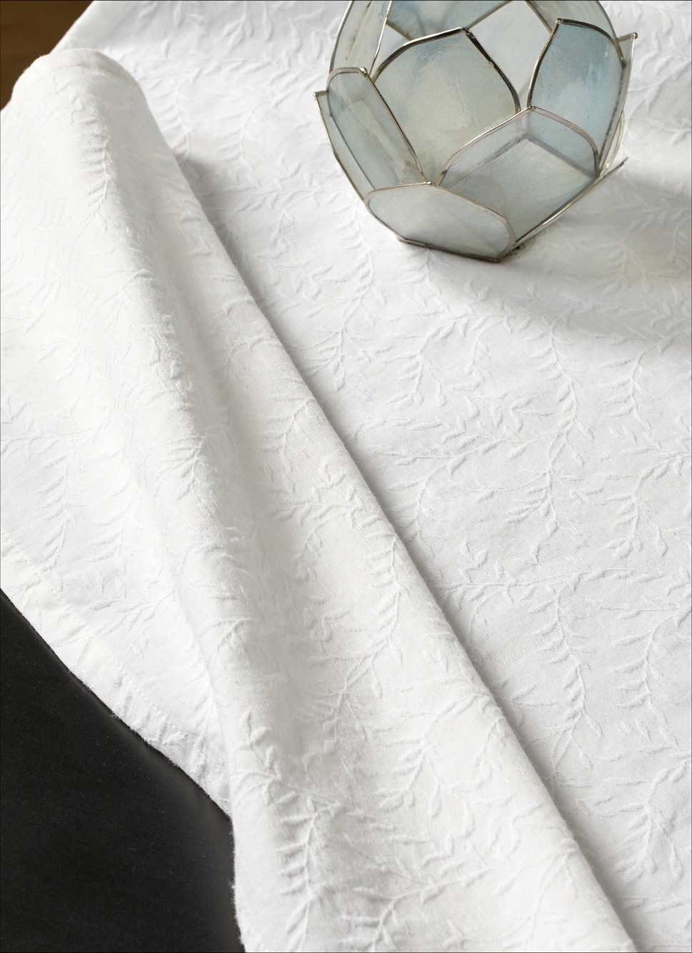 NAPPE JACQUARD FLORAL REJA ÉCRU