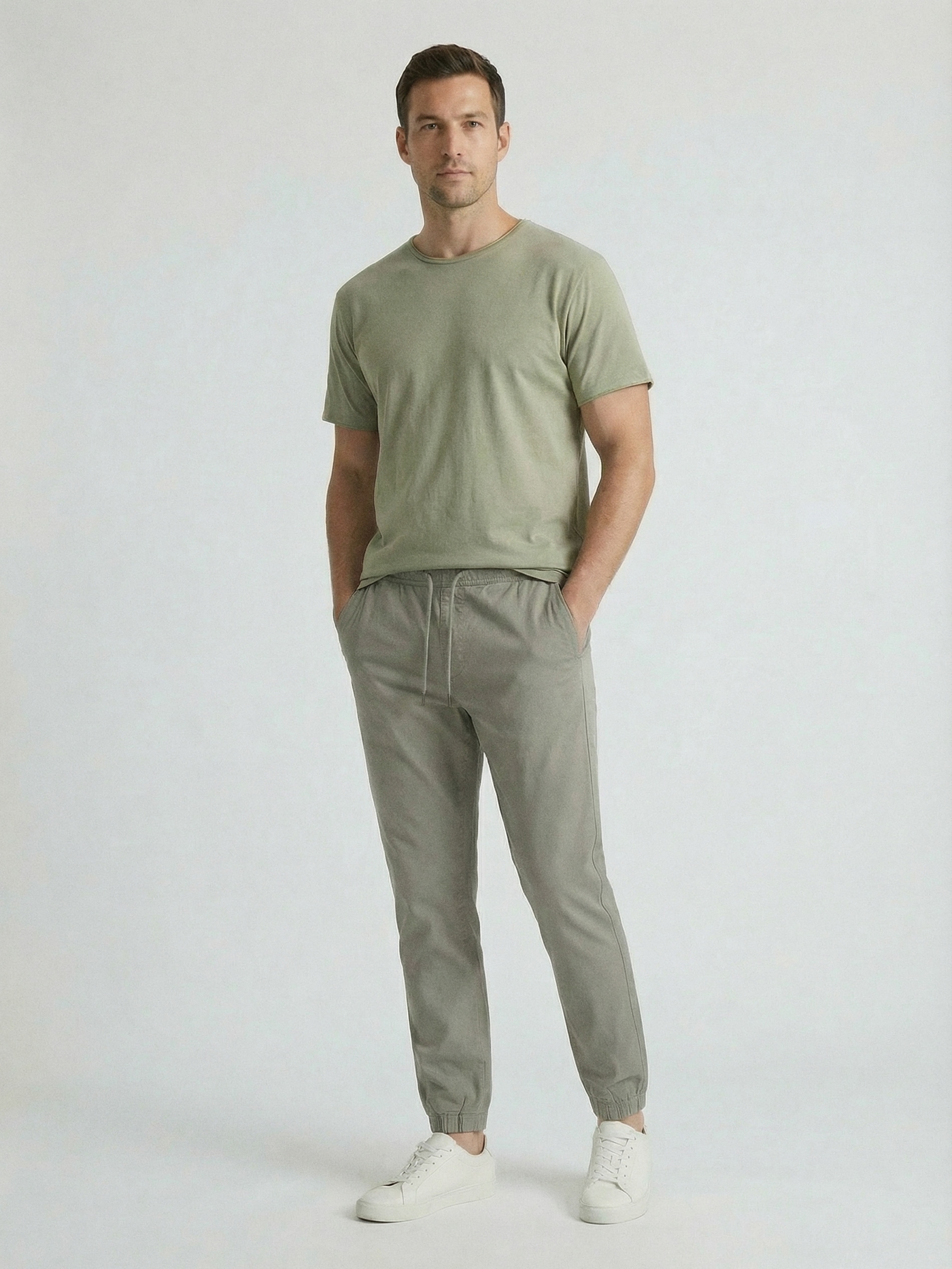 Bawełniane spodnie jogger