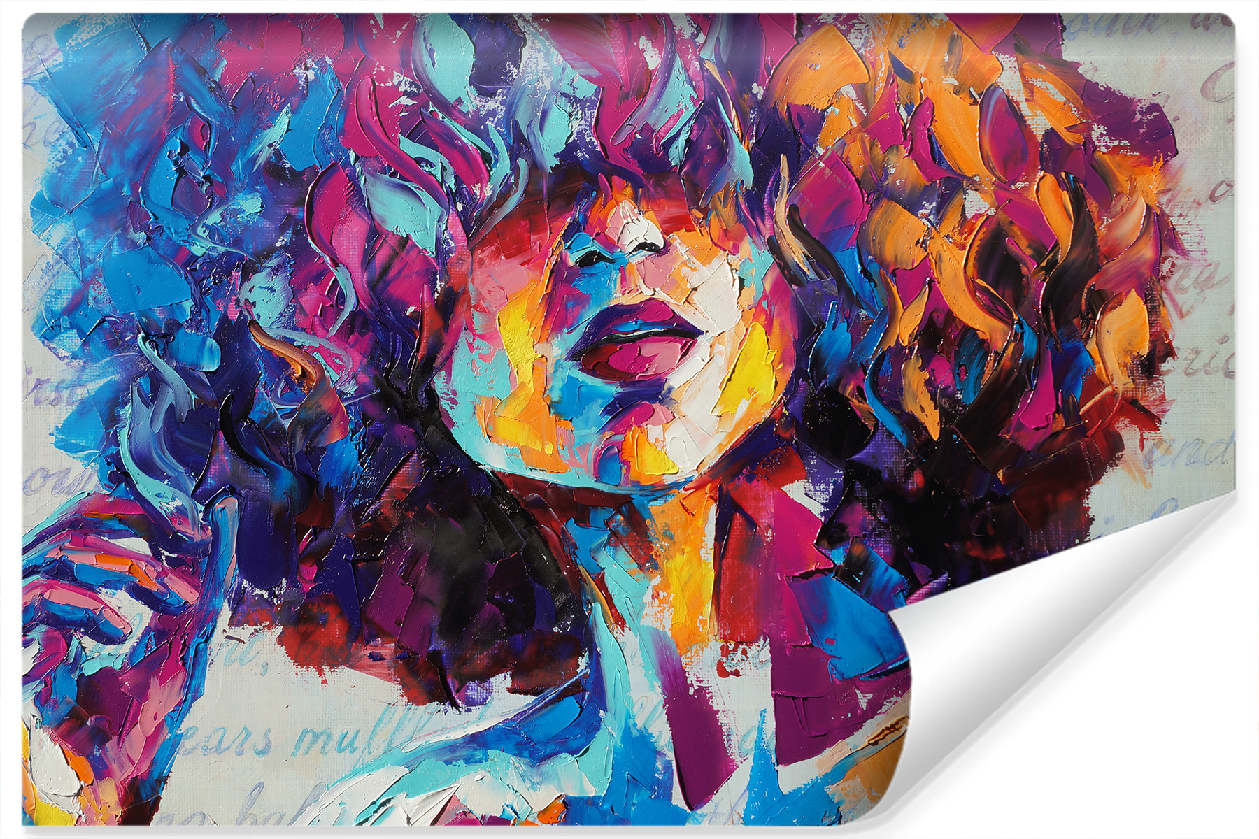 Fototapeta Abstrakcyjny PORTRET Kobiety 3D 90x60cm
