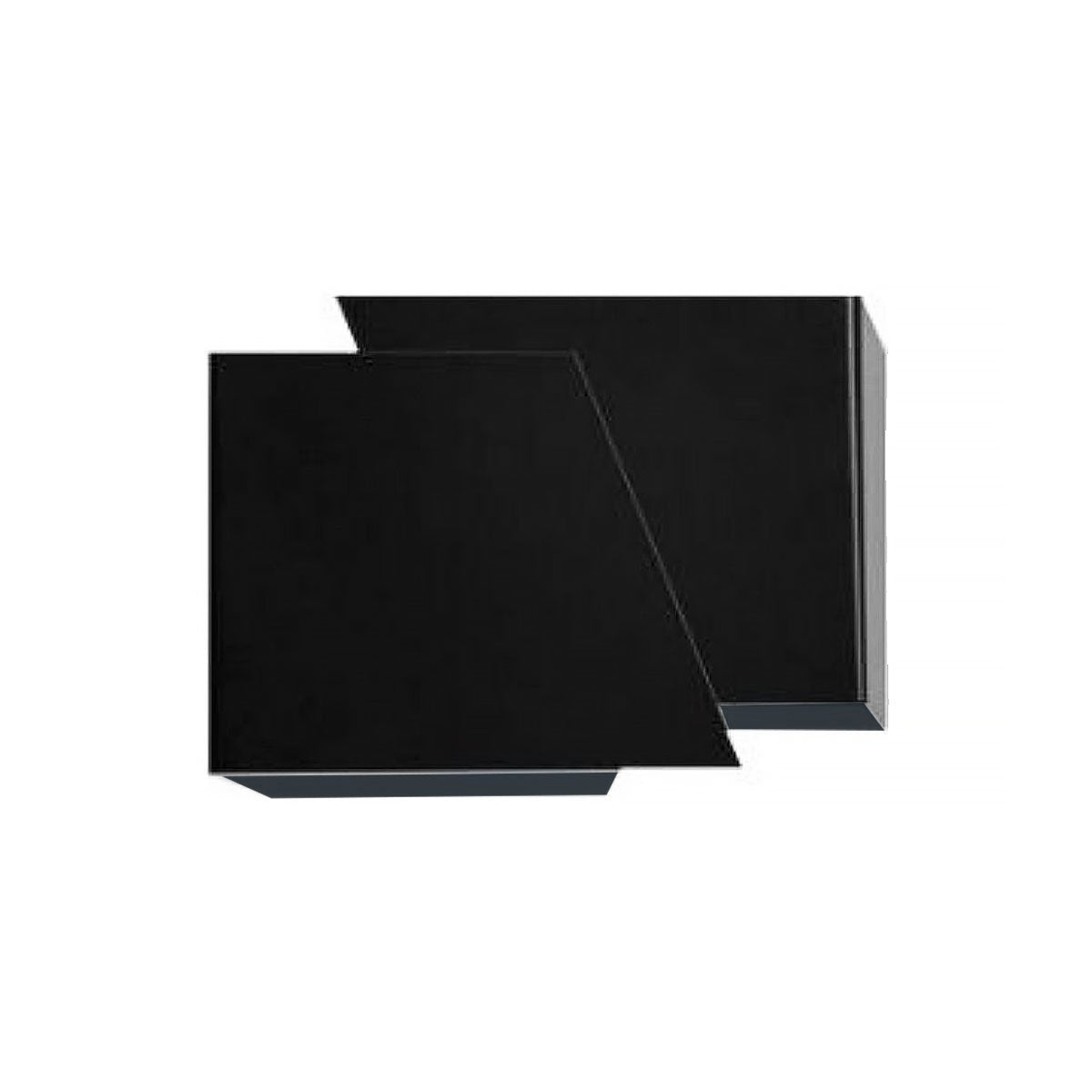 Emibig wandlamp Frost - 1 lichts - 15 x 13  cm - zwart