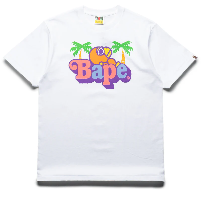 A Bathing Ape Colors Milo On Bape Summer Tee - White