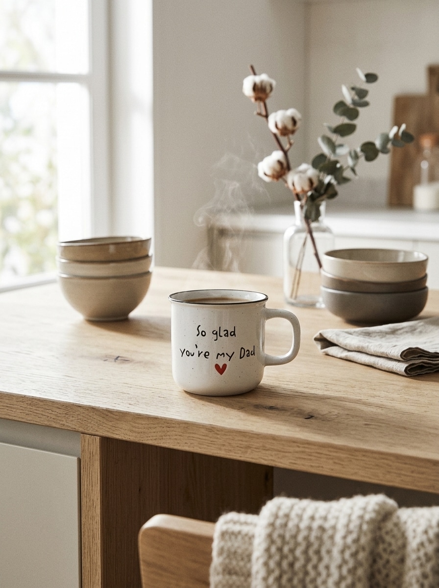 Ceramiczny kubek z napisem na Dzień Ojca