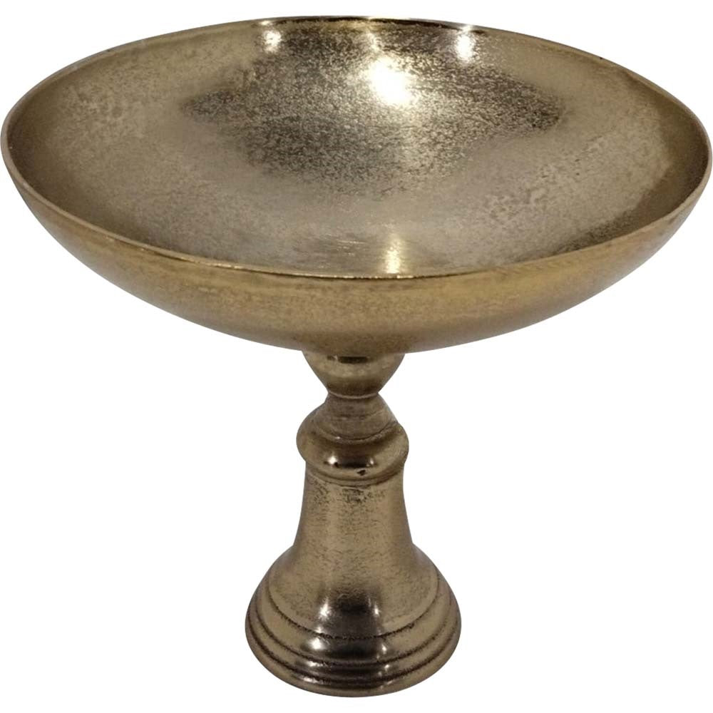 Lesli Living schaal Brush - goud - Ø41x30cm