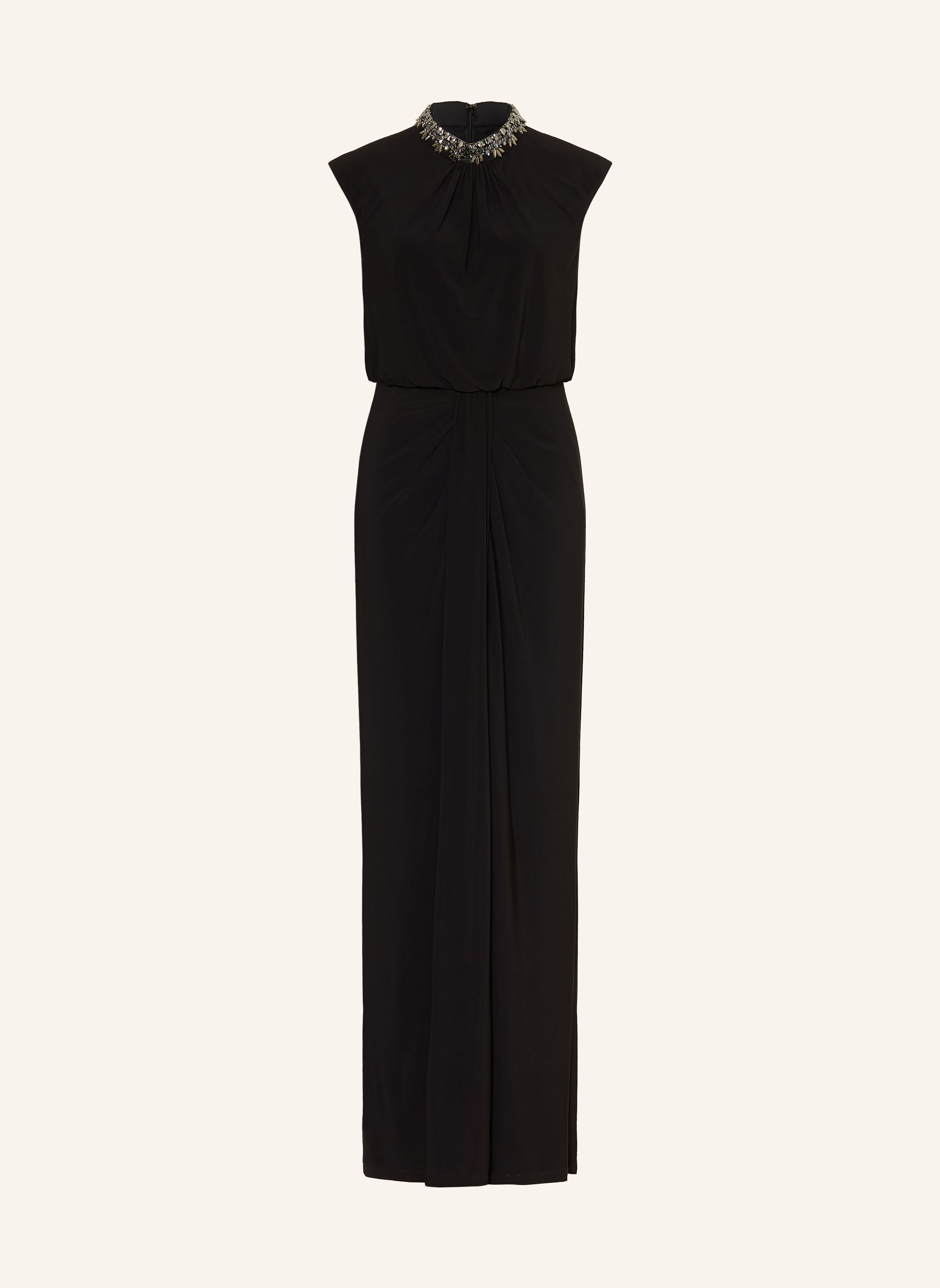 ADRIANNA PAPELL Abendkleid aus Jersey mit Schmucksteinen