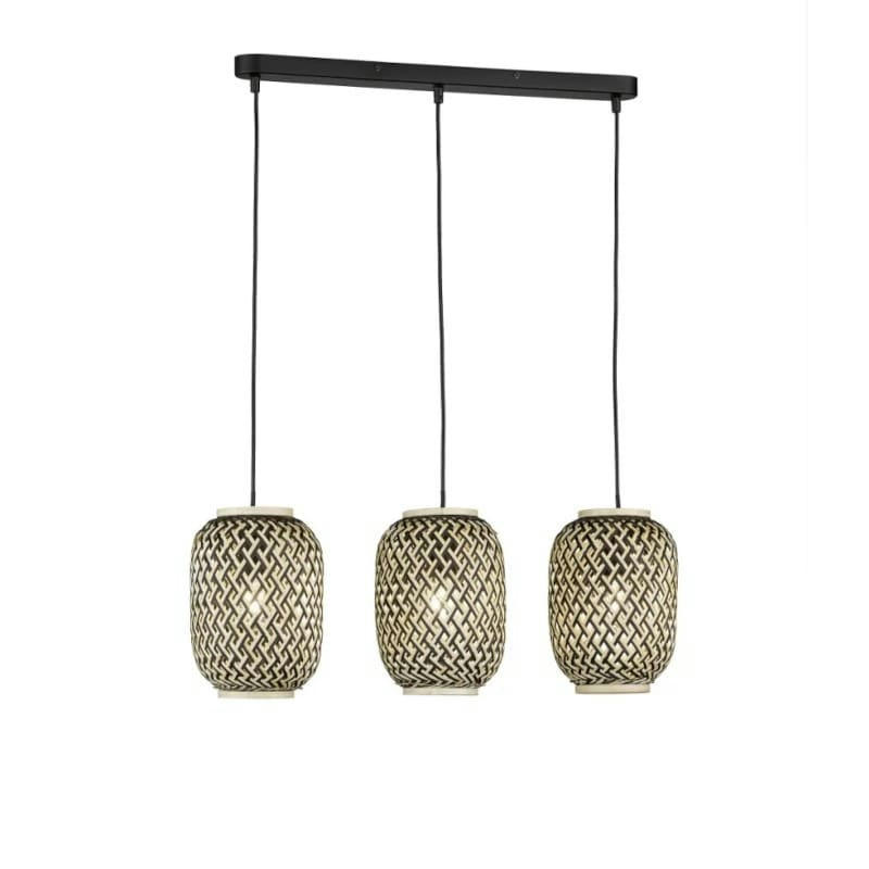 HUMMEL - Suspension Led bambou 3 points lumineux