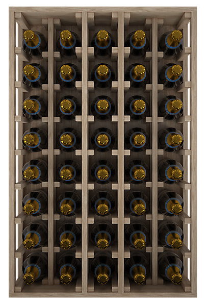 Meuble Range Bouteille de vin Série Godello en Chêne massif 40 magnums