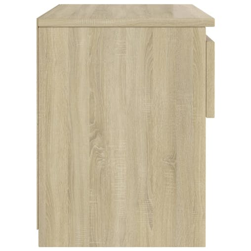 NNEVL Bedside Cabinet Sonoma Oak 40x30x39 cm Chipboard
