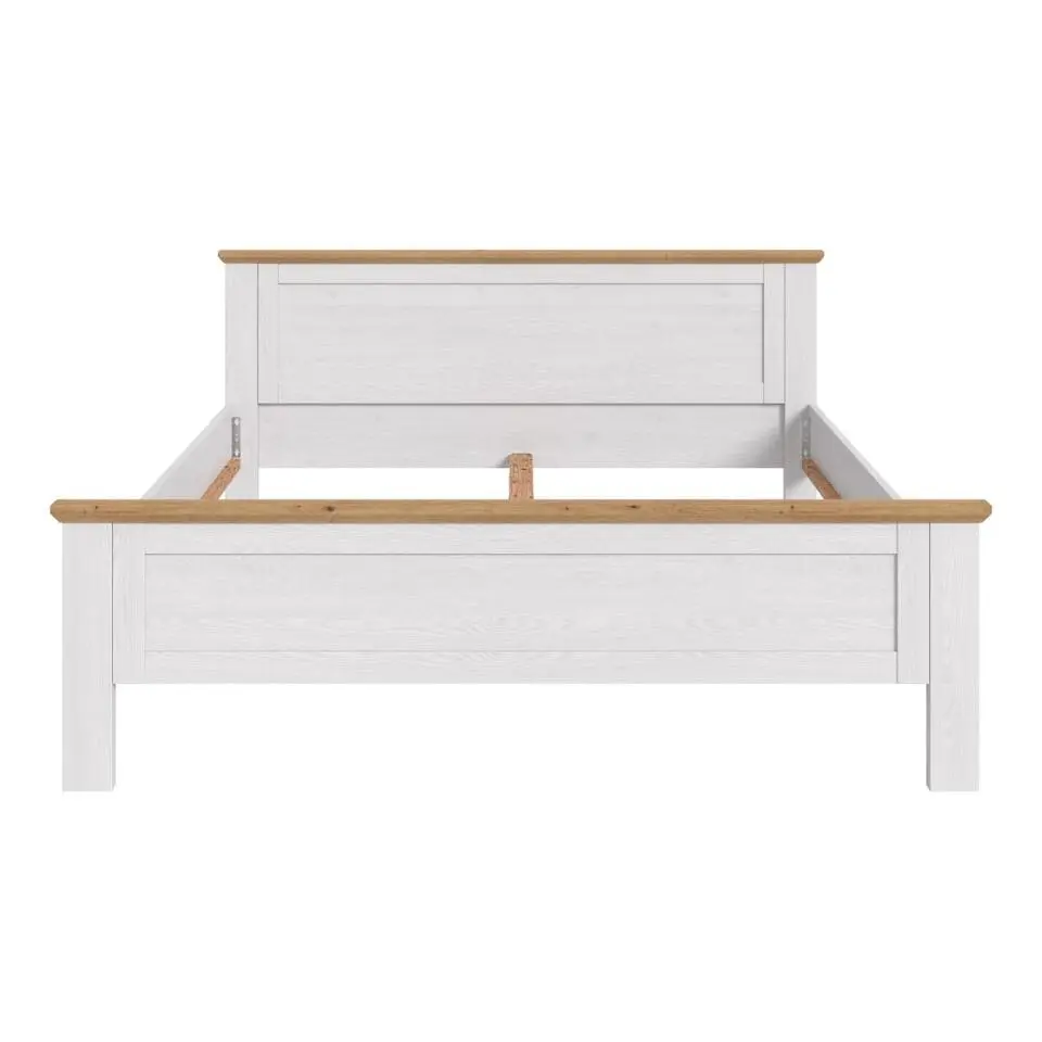 Hioshop Verona bed 180x200cm Siberische lariks decor- eik decor