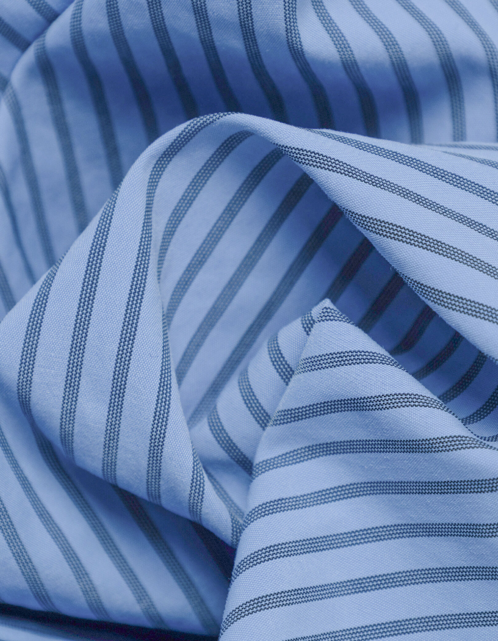 Chemise slim bleue rayée EASY CARE Homme