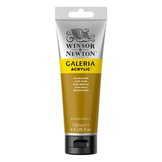 Winsor & Newton Galeria Yellow Ochre Acrylic Paint 120ml