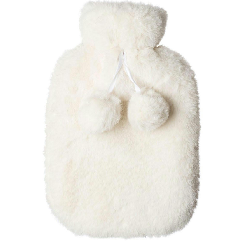 POMPONS - Bouillotte toute douce à pompons 2L