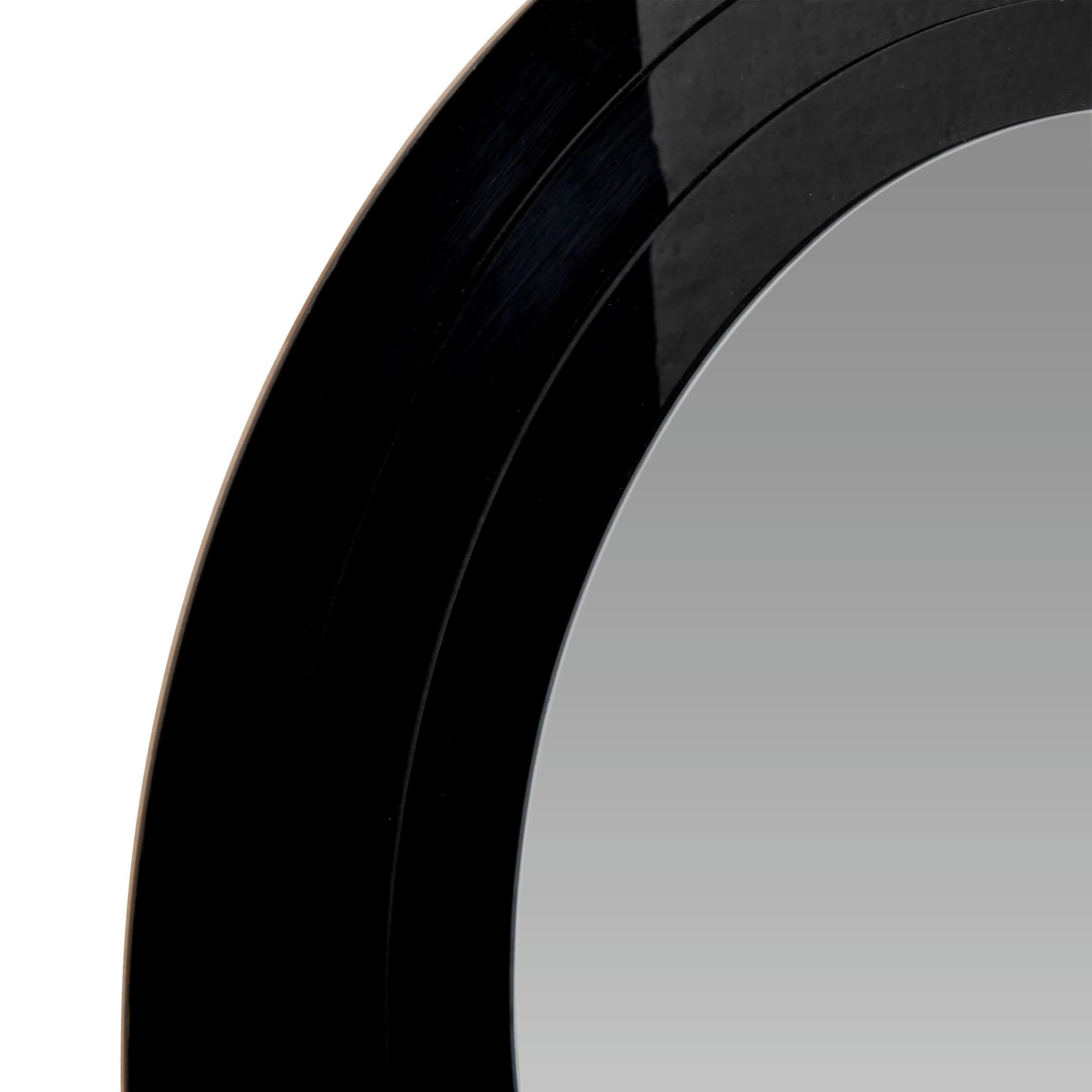 HERA - Miroir ovale en Plexiglas® noir 57x80