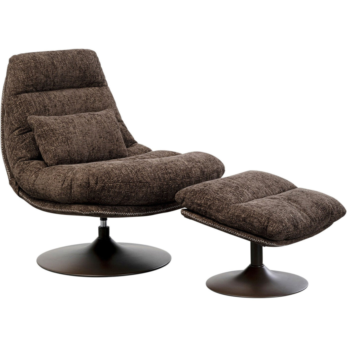 Kare Design Draaifauteuil en Voetsteun Montreal