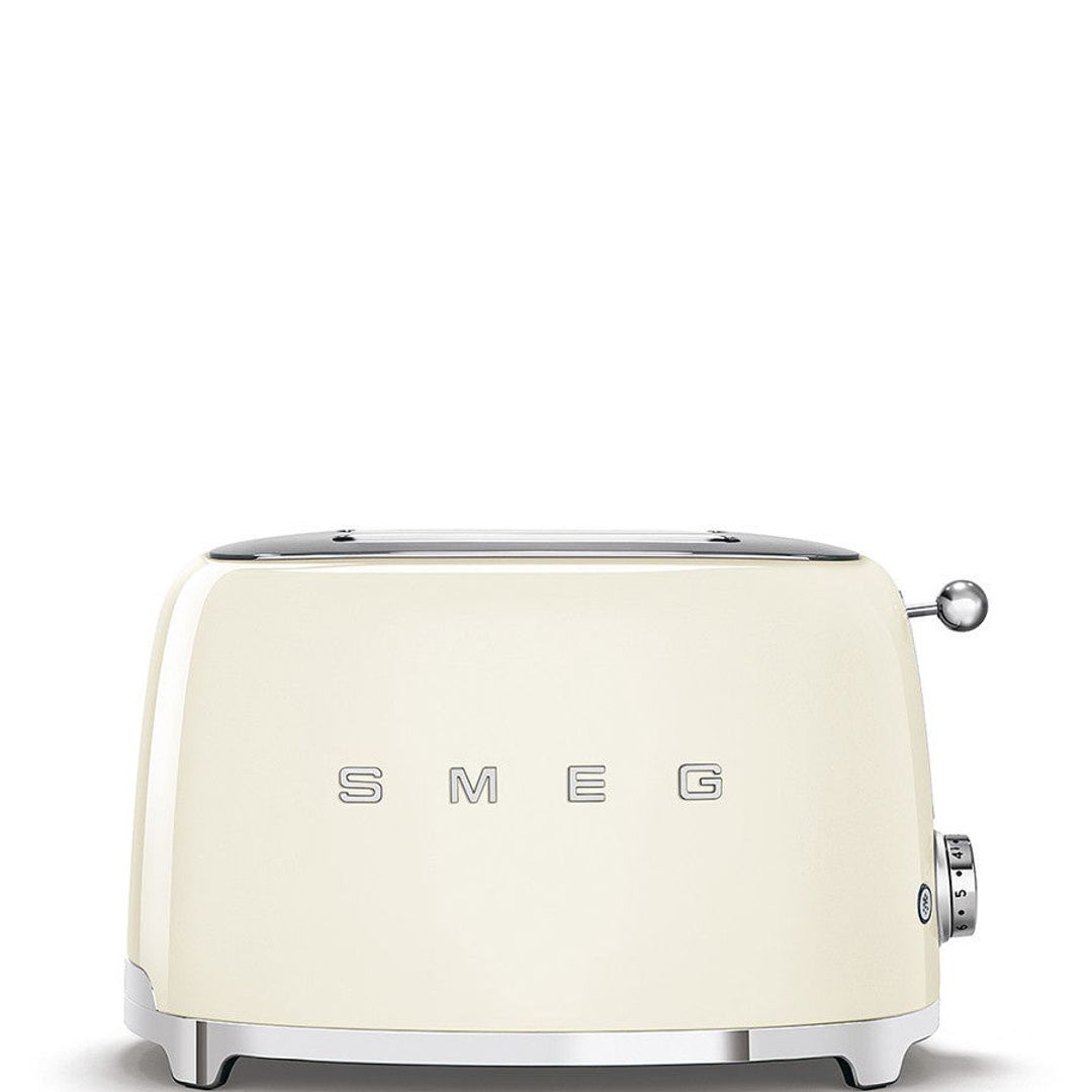 Smeg WKF01, TSF03 Whistling Stovetop Kettle & 4-Slice Toaster Set