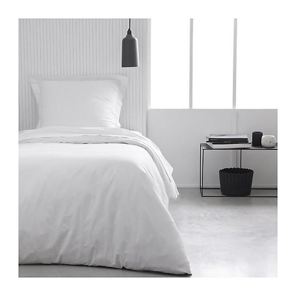 Drap housse TODAY Essential - 90 x 190 25 cm - 1 personne - 100% Coton jersey - Craie
