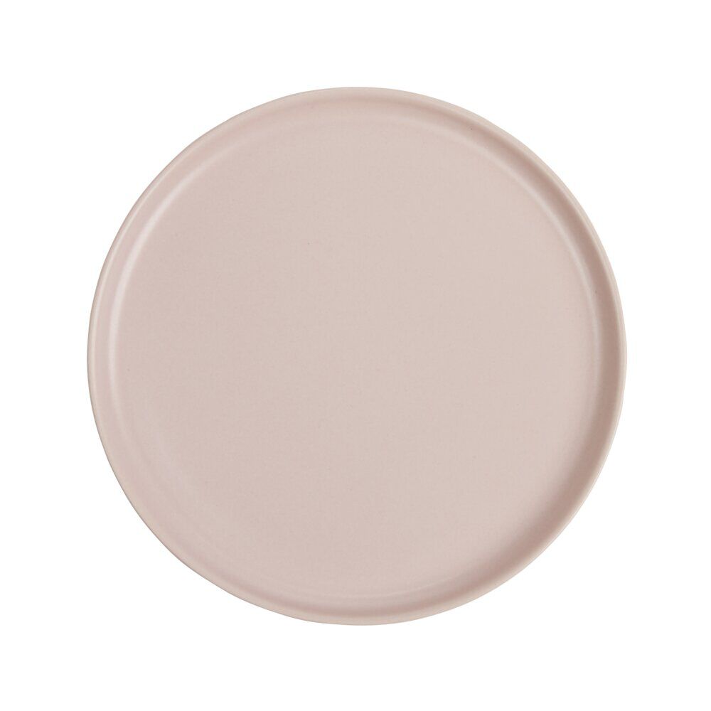 Assiette à dessert ronde Nordic porcelaine rose Ø22cm