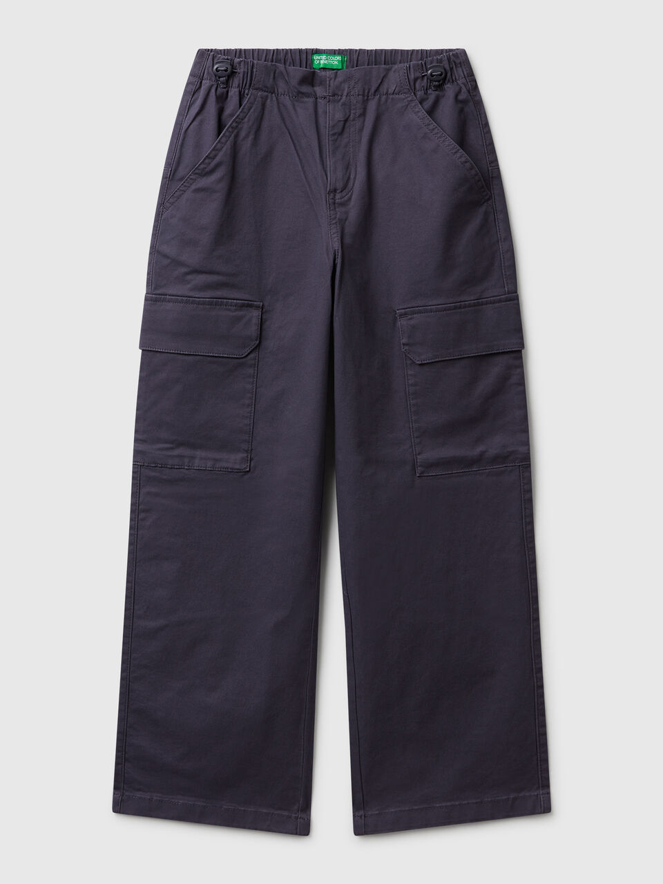 Parachute trousers in stretch cotton