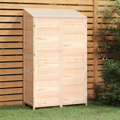 NNEVL Garden Shed 102x52x174.5 cm Solid Wood Fir