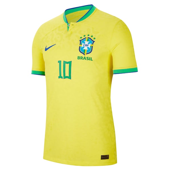 Pelé Brazil National Team Nike 2022/23 Home Vapor Match Authentic Player Jersey - Yellow