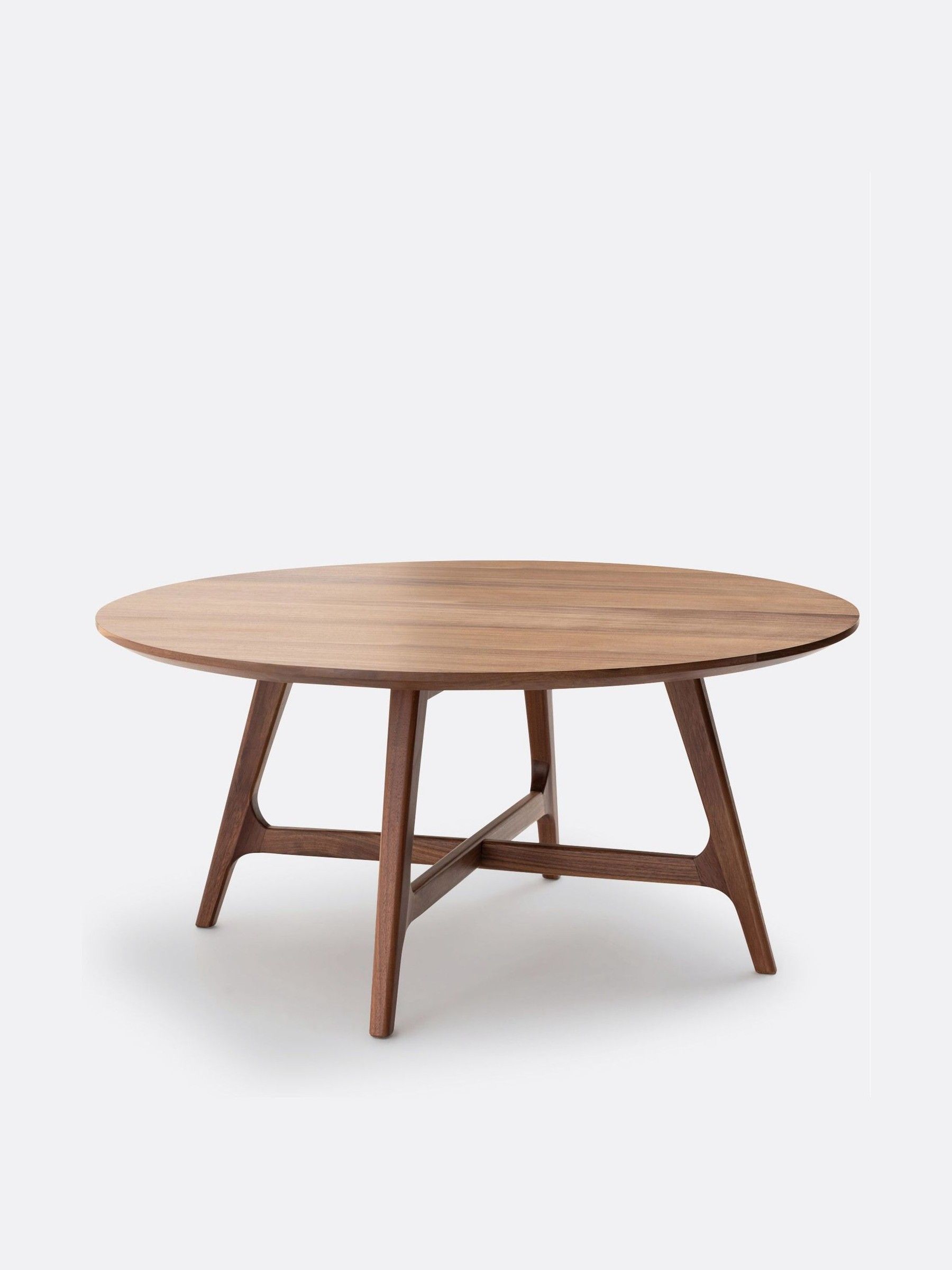 La Redoute Intérieurs Walnut Larsen Large Round Walnut Coffee Table