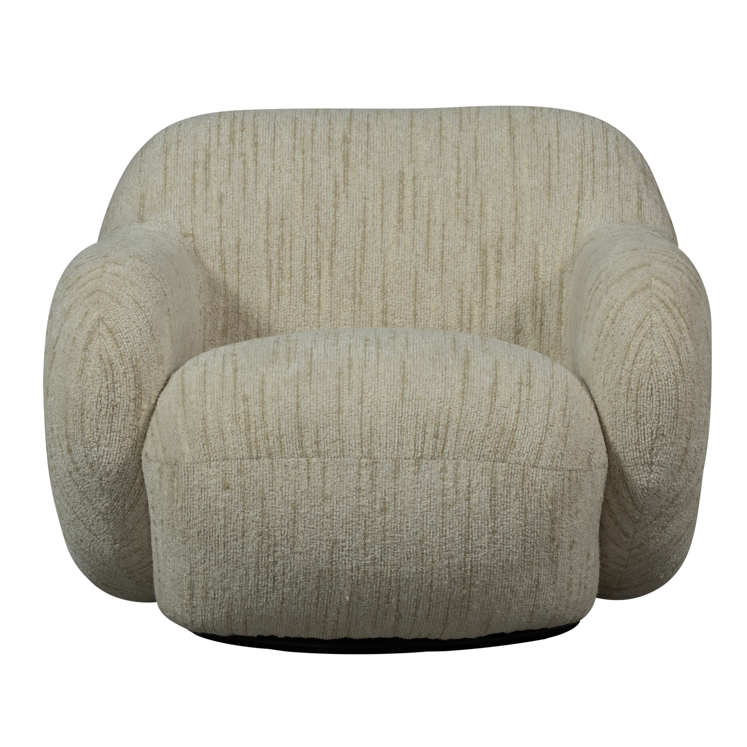 WOOOD fauteuil Folke - Chenille - Naturel Melange - 70x88x88