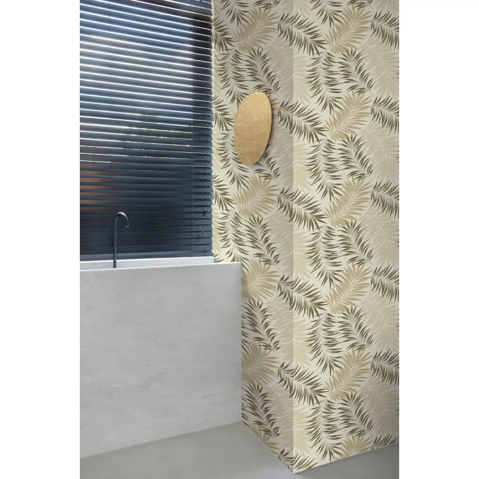 Dutch Wallcoverings - Asperia- Orleans beige/groen - A56202