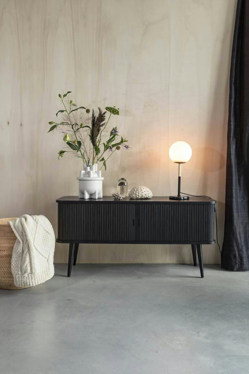 BARBIER - Buffet design bois noir