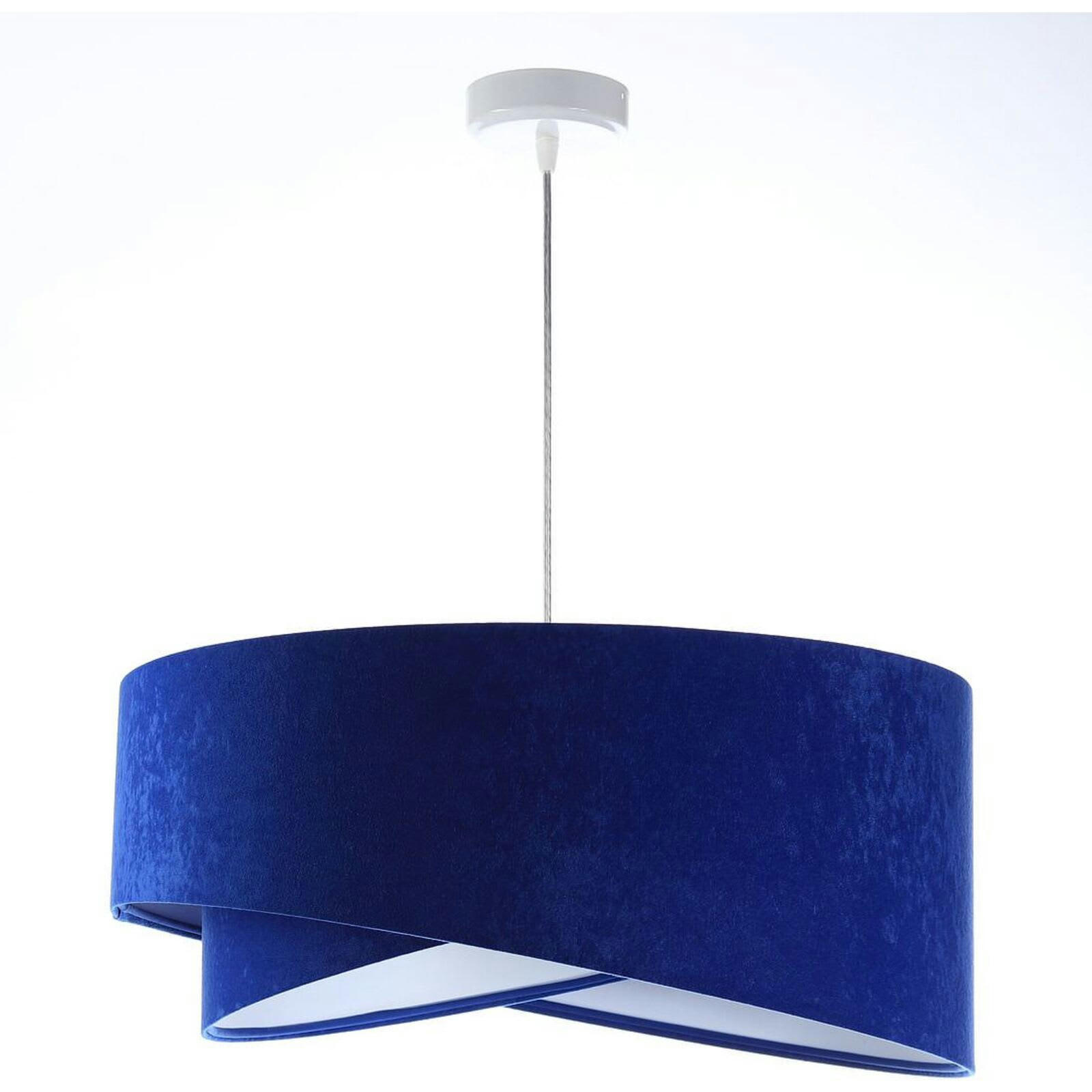 GALAXY - Suspension Tissu Bleu 50x50x105 cm