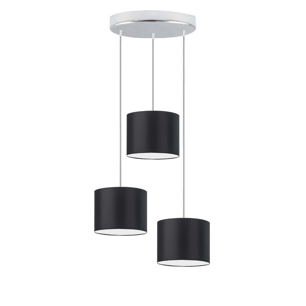 Lampa trzypunktowa loft PUEBLO Chrom/ Czarny
