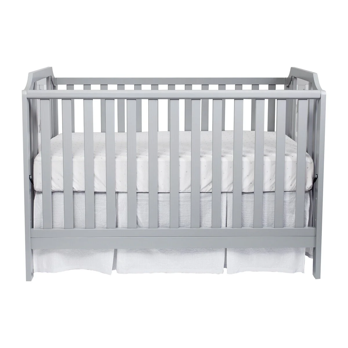 Suite Bebe Celeste Acrylic 3-in-1 Convertible Island Crib Light Gray