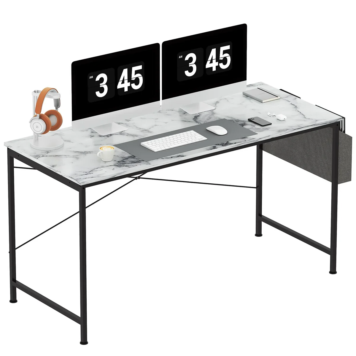 ACTIVESIT Computer Desk with Storage Shelves Home Office Desk Writing Desk