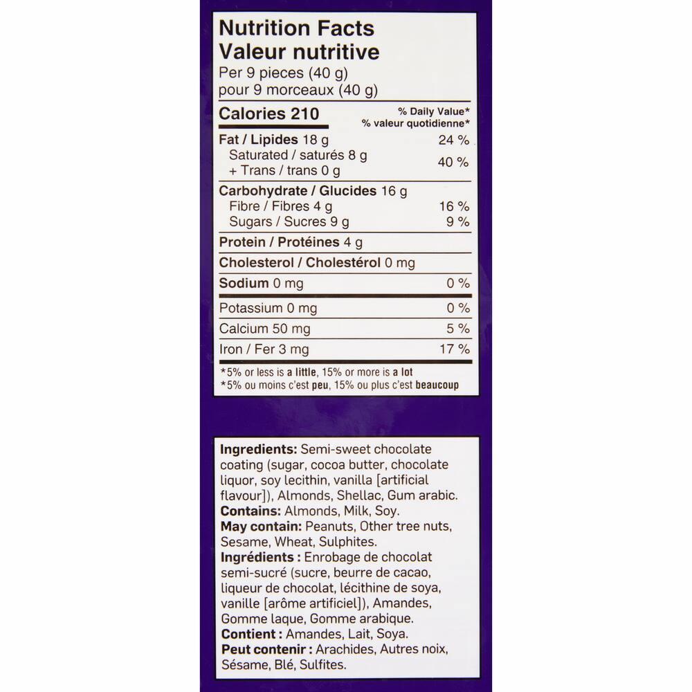 FRANK Dark Chocolate Covered Almonds, 800-g