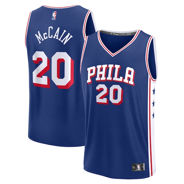 Jared McCain Philadelphia 76ers  Youth 2024 NBA Draft Fast Break Player Jersey - Icon Edition - Royal