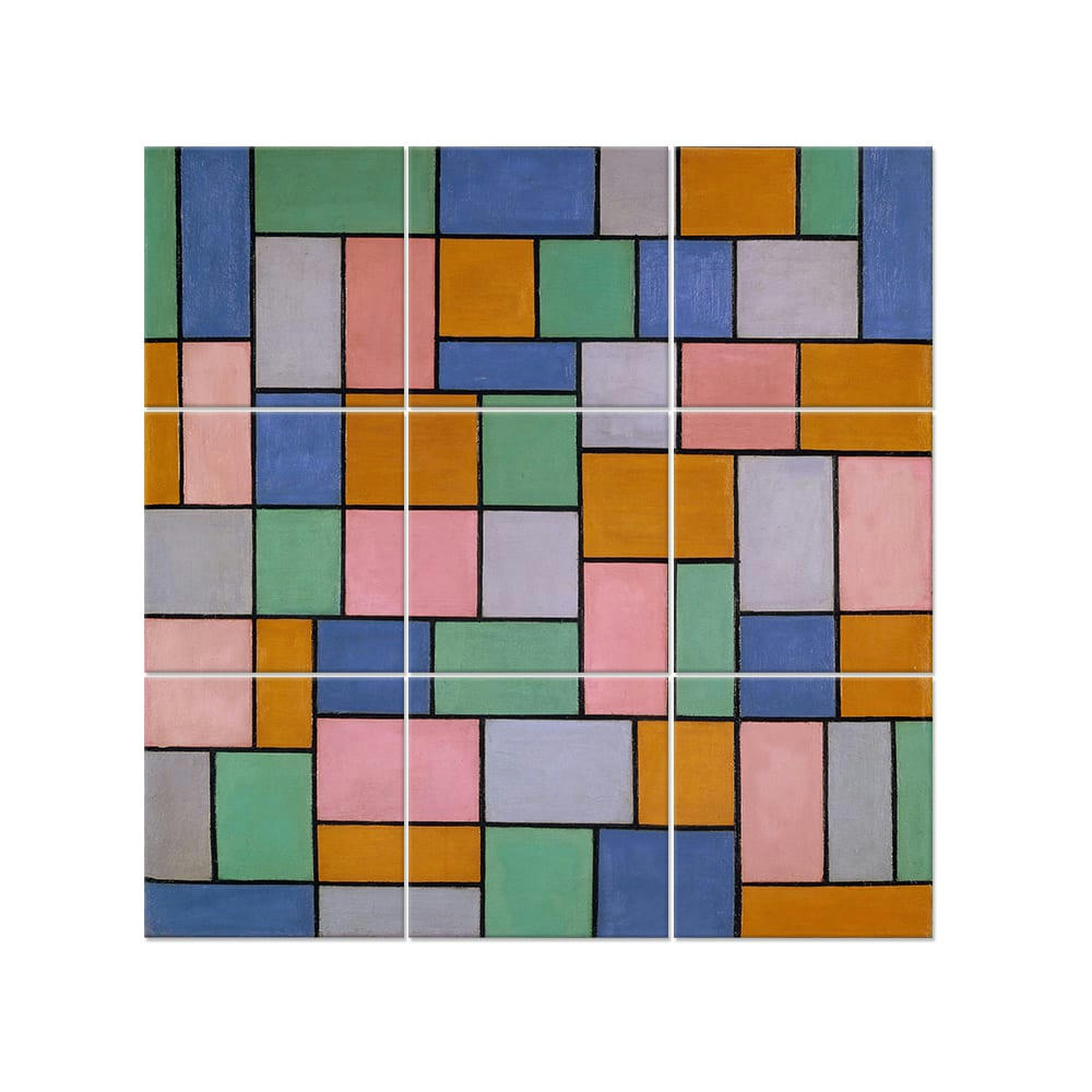 - Tableau Composition en Dissonances - Theo van Doesburg 150x150cm