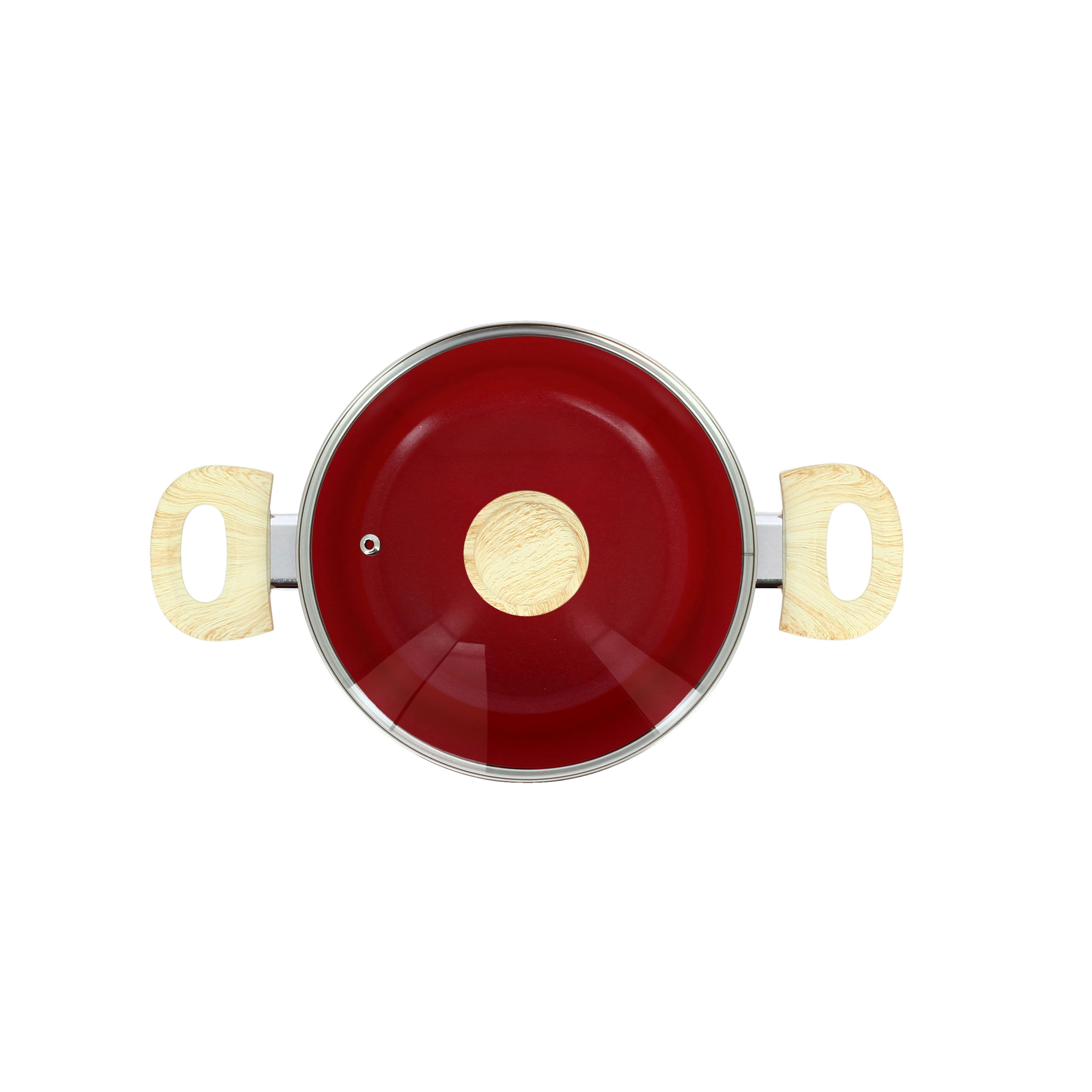 COLORAMA - Faitout en aluminium Ø20cm rouge - compatible induction
