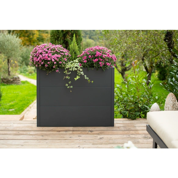 Pflanzkübel »Talus«, BxHxT: 100 x 77 x 25 cm, Stahl, anthrazit