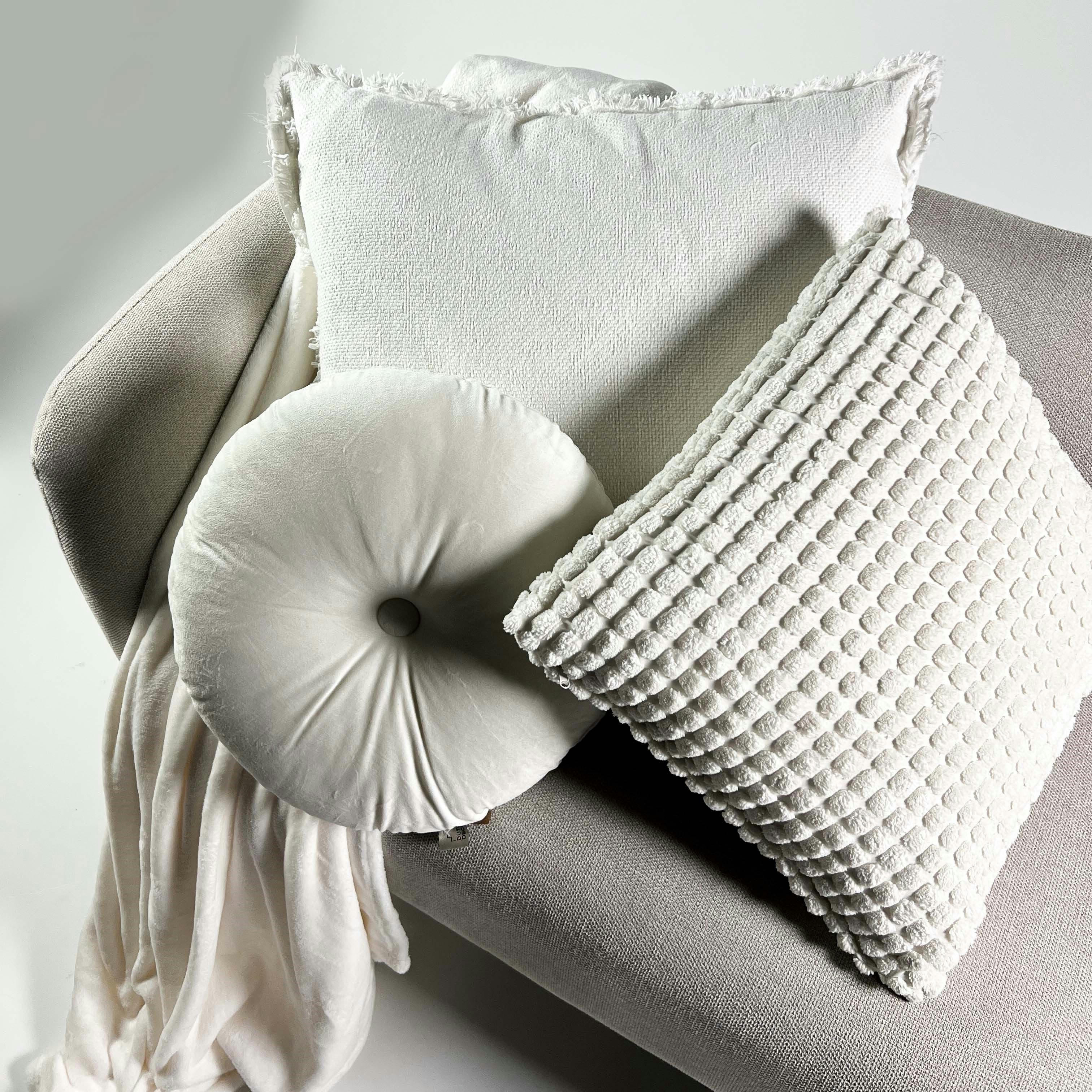 BILLY - Plaid blanc fleece 150x200 cm uni