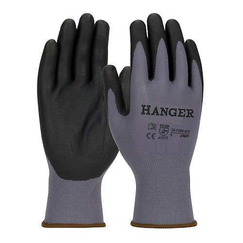 Gants de travails H-Dex T 08 enduit nitrile en paire de 3 - HANGER - 300019