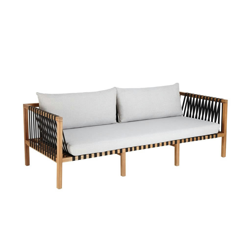 Naxos - Canapé de jardin 3 places en acacia massif